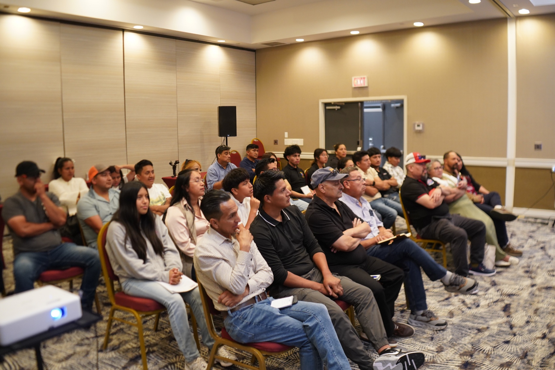 Attendees during the presentation